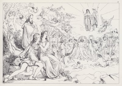 La Tempestad de Shakespeare, Acto IV, Escena 1 de Joseph Noel after Paton